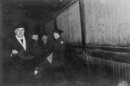 Father McKenna accompanies men to the Train