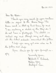 Letter from Adelaide Babcock to Cornelius Moore 11/24/52