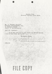 Letter from Cornelius Moore to J. Herbert Gebelein 1/5/57