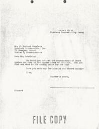 Letter from Cornelius Moore to J. Herbert Gebelein 8/5/57