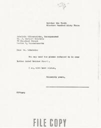 Letter from Cornelius Moore to J. Herbert Gebelein 10/10/63