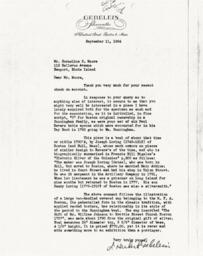 Letter from J. Herbert Gebelein to Cornelius Moore 9/11/64