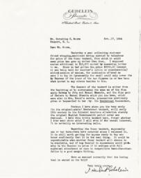 Letter from J. Herbert Gebelein to Cornelius Moore 11/17/64