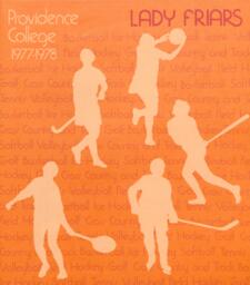 Women's Athletics 1977-78 Lady Friars Program